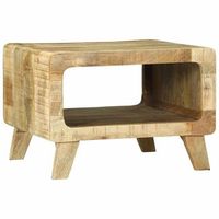 mesa de cafe  mesa de centro marron 50 x 50 x 35 cm madera de mango maciza