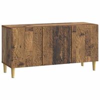 mueble de tv 99 x 345 x 50 cm madera envejecida vidaxl