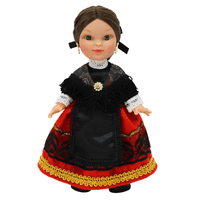 muneca regional cacerena folk artesania original coleccion 25 cmvestido tipico caceres fabricada en espana