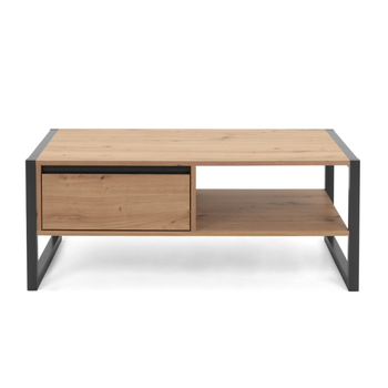 Mesa De Centro Industrial Con Cajón. Kotor