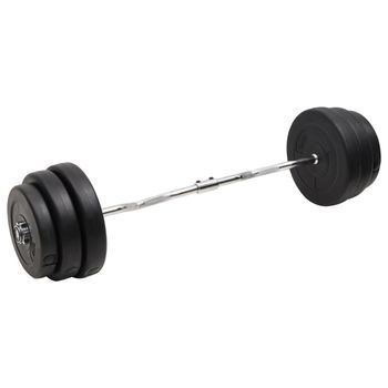 Mancuerna Curl Con Discos 90 Kg Vidaxl