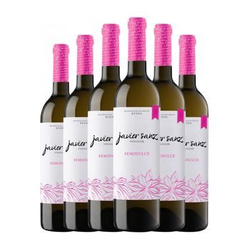 Javier Sanz Vino Blanco Semi-seco Semi-dulce Rueda 75 Cl 11% Vol. (pack De 6 Unidades)