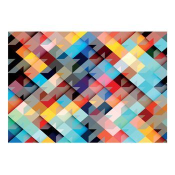 Papel Pintado 3d - Colour Patchwork (150x105 Cm)