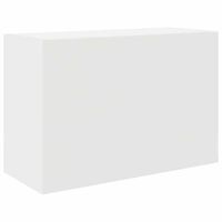 mueble de pared de bano madera ingenieria blanco 60x25x40 cm vidaxl