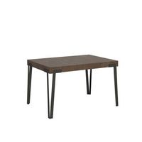 mesa extensible 90x140244 cm rio nogal estructura antracita