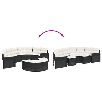 Conjunto De Ocio De Jardín (diseño Semicircular, Juego De 2 Piezas)