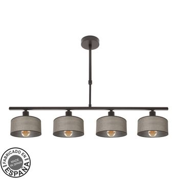 Lampara gilda 4xe14 marron regx76x14 cm