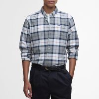 barbour lewis tailored checked cotton shirt - l
