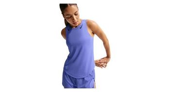 Camiseta sin mangas nike aeroswift azul para mujer