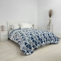 edredon acolchado coralina sherpa 500 gr piramides 135 cm rufino diaz azul