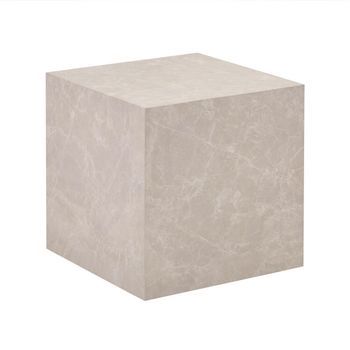 Mesa De Centro De Mármol Amiri M - 50 X 50 Cm Beige