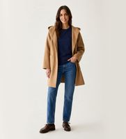 pennyblack para mujer 2621016013200 abrigo mezcla de lana nembi beige 44 casual clasico