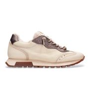 hispanitas para mujer phi265160 zapatillas de piel oregon beige 39 1 a 3cm cordones casual