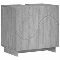 mueble de bano sonoma gris 60 x 41 x 58 cm madera de ingenieria vidaxl