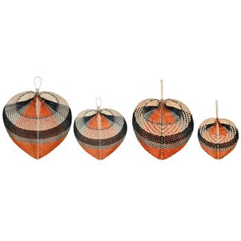 Decoracion Pared Set 4 Bambu 66x0,3x72 Abanico