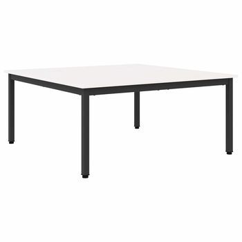 Mesa De Centro 100x100x45 Cm Madera - Blanco