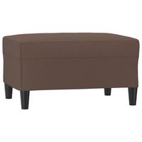 reposapies de cuero sintetico marron 70x55x41 cm vidaxl