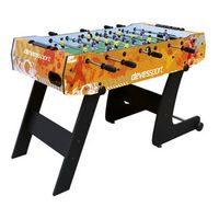futbolin infantil plegable - para ninos a partir de 7 anos - barras telescopicas - incluye ruedas para transportarlo - facil de guardar - devessport