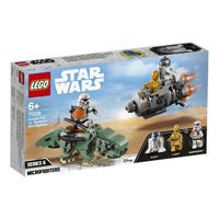 lego star wars microfighters capsula de escape vs dewback 6 anos - 75228