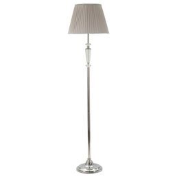 Lámpara De Pie De Metal Plateado Ø 40x164 Cm