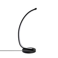 lampara de mesa bevel-13321 negro metal 18 cmx43x 13 cm