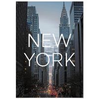 panorama cuadro de aluminio ciudad de new york 70x100 cm