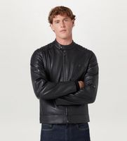 belstaff para hombre 100038 cazadora de piel v racer negro 46 casual