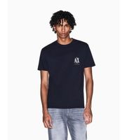 ax armani exchange para hombre xm000365af12308ub101 camiseta fresh marino m casual algodon manga corta