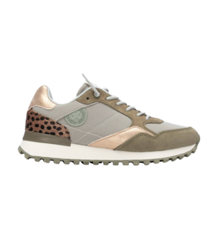 Xti para mujer. 14416103-KAKI Zapatillas 144161 verde (37), Plano, Cordones, Casual