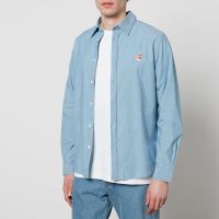 maison kitsune fox head classic cotton shirt - 4016 inches