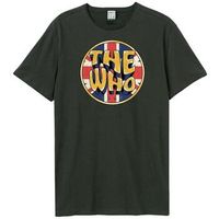 amplified clothing camiseta union jack circle para mujer