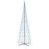 arbol de navidad conico 3000 led azul 230x800 cm vidaxl
