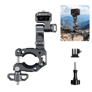 Soporte de Montaje de Aluminio para Manillar de Motocicletas y Bicicletas con Gimbal de 3 Vías para Cámaras de Acción GoPro MISSION 1/1 PRO/Insta360 X6
