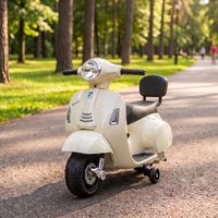 moto electrica infantil mini vespa gts ruedas de apoyo blanco aiyaplay