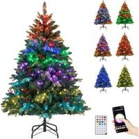 arbol de navidad con luces incorporadas costway 584 puntas - 150cm