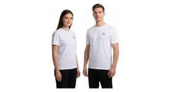 Camiseta de baloncesto de manga corta bv sport  dbdb  blanca