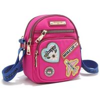 nicole lee bandolera bolso cruzado con parches de colores violeta para mujer