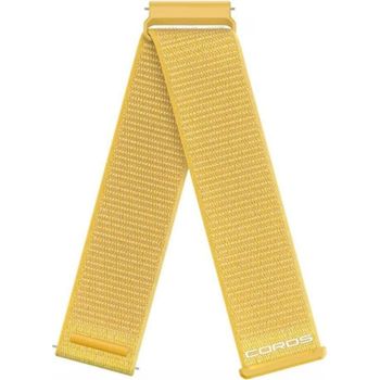Pulsera de reloj Coros Apex 4 Amarilla Nylon 22 mm