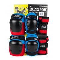 187 killer pads jr six pack set - redwhiteblue