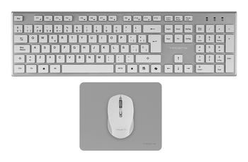 Tacens 3EN1 Teclado+Ratón+Alfom Inalámbrico Blanco