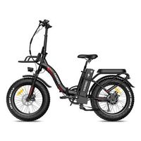 bicicleta electrica urbana plegable fafrees f20 max cuadro bajo 48 v 30 ah celdas samsung negra