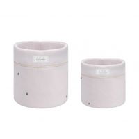 cesta de guarderia set de 2 uds - 22cm r 18cm hedge-hugs