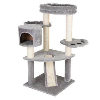 Bear's Den Cat Tree - Light Grey