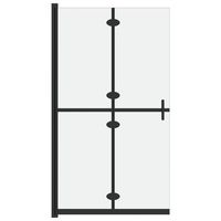 mampara de ducha plegable vidrio esg esmerilado 100x190 cm vidaxl