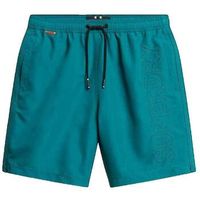 superdry short short de bain premium brode vert para hombre