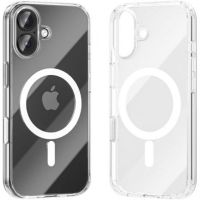 funda para movil vention concise impact dura pc tpu transparente con magsafe para iphone 17
