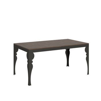 Mesa Extensible 90x160/420 Cm Paxon Evolution Nogal Estructura Antracita