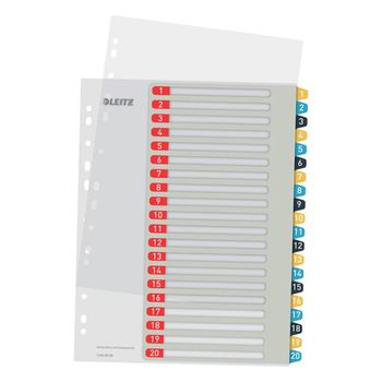 Leitz cosy separadores imprimibles A4 con 20 pestañas (11 agujeros)