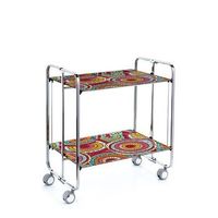 carrito auxiliar plegable bauhaus cromado con ruedas r 2 niveles y 4 posiciones29
