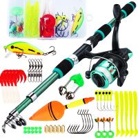 combo de cana de pescar y carrete zanlure para spinning 18m varilla telescopica con carrete de pesca 521 3bb arrastre